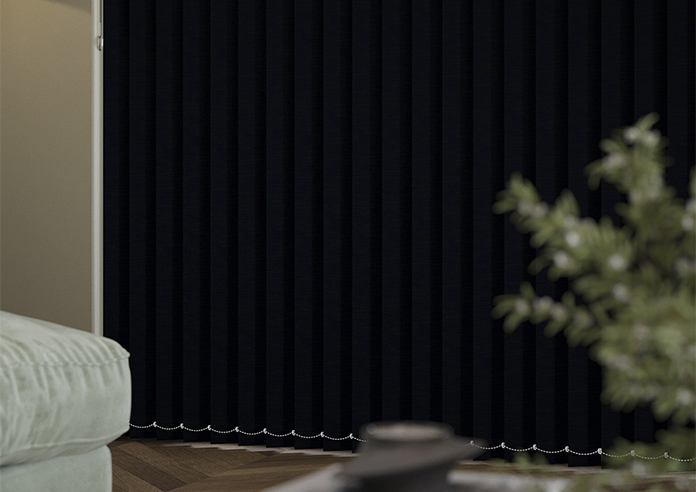 Solento (Blackout), Pure Black - Vertical Blind - Image 5